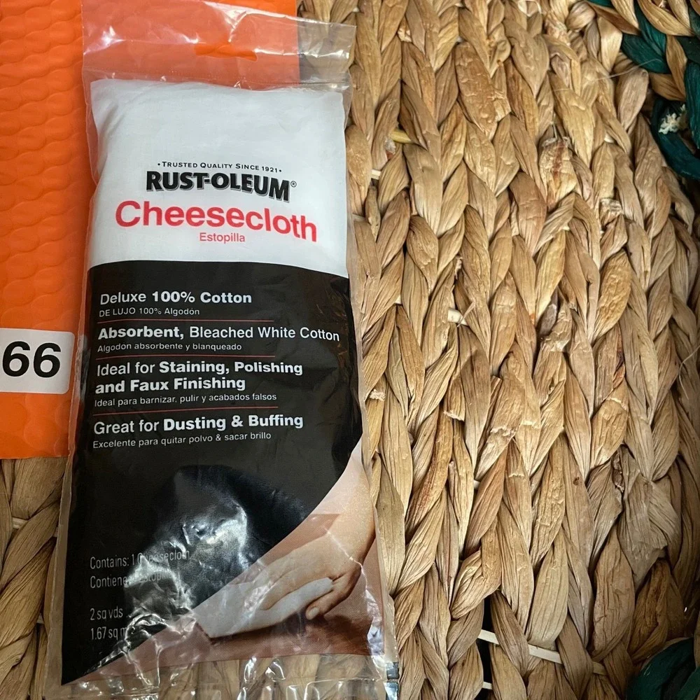 ✅ Rust-Oleum Cheesecloth 100% Cotton Bleached White 2 Sq Yds Staining #️⃣0666